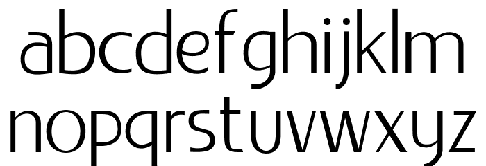 LIEUR Light Font LOWERCASE