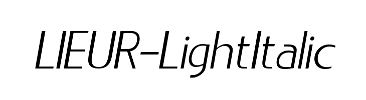 LIEUR-LightItalic  baixar fontes gratis