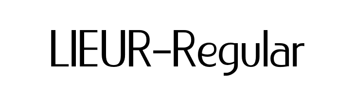 LIEUR-Regular  Free Fonts Download