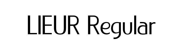 LIEUR Regular  免费字体下载