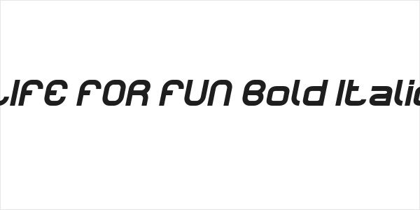 LIFE FOR FUN Bold Italic Logo