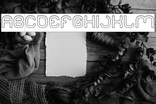 LIFE FOR FUN-Hollow-Inverse Font examples