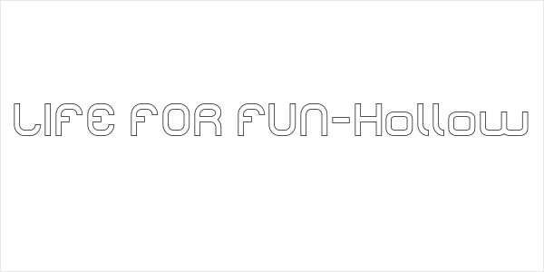 LIFE FOR FUN-Hollow Logo