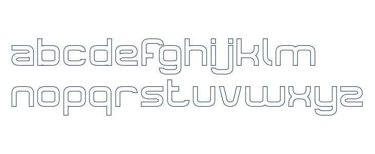 LIFE FOR FUN-Hollow Lowercase