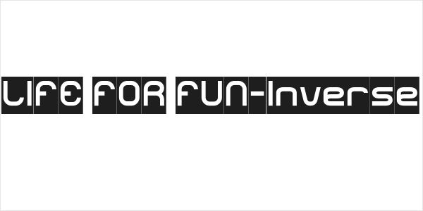 LIFE FOR FUN-Inverse Logo