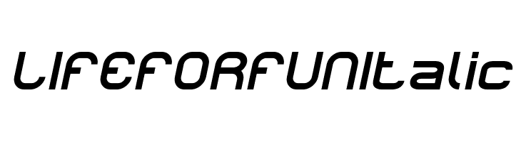 LIFE FOR FUN Italic  Frei Schriftart Herunterladen