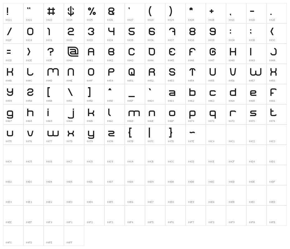 LIFE FOR FUN-Light Character Map