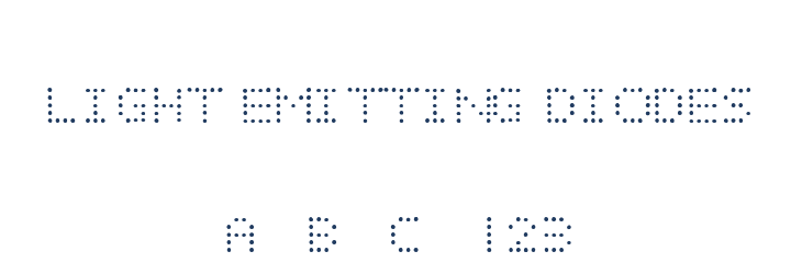 LIGHT EMITTING DIODES Font Preview
