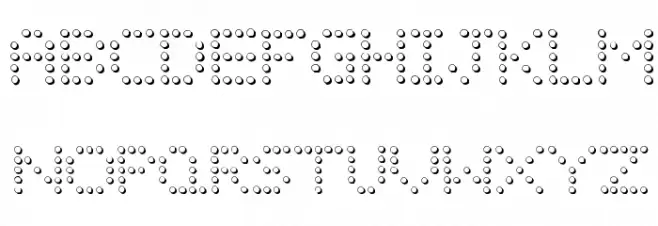 LIGHT EMITTING DIODES Font LOWERCASE