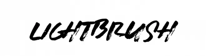 LIGHTBRUSH  フリーフォントのダウンロード