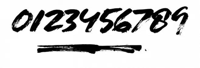 LIGHTBRUSH Font OTHER CHARS