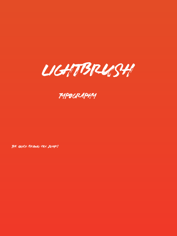 LIGHTBRUSH Poster