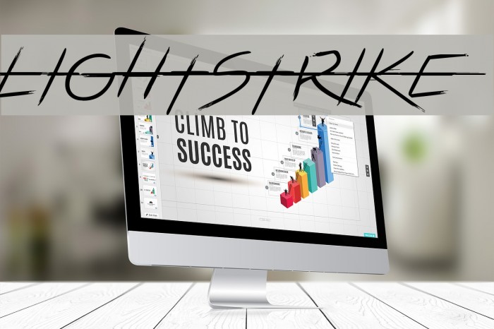 LIGHTSTRIKE フォント examples