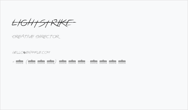 LIGHTSTRIKE Business Card