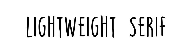 LIGHTWEIGHT SERIF Font