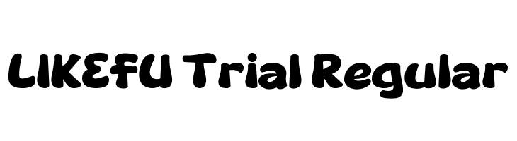 LIKEFU Trial Regular  font caratteri gratis