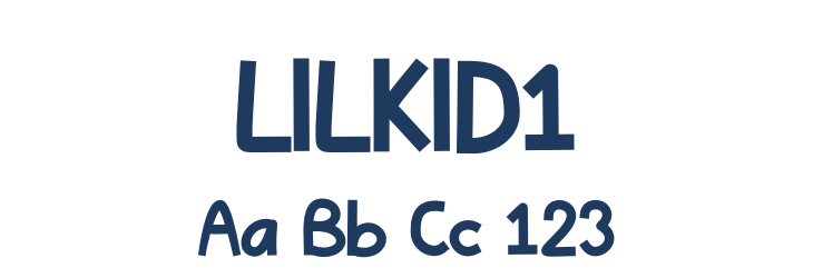 LILKID1 Font Preview