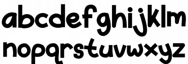 LILKID Schriftart Kleinbuchstaben