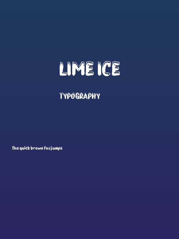 LIME ICE Poster
