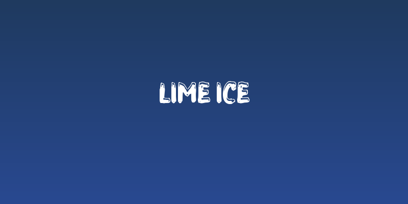 LIME ICE Social Header