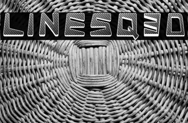 LINESQ3D Font examples
