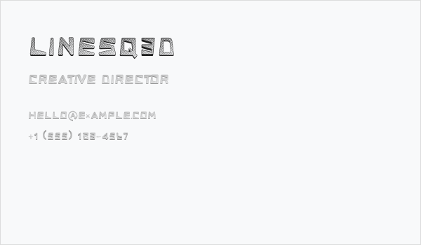 LINESQ3D Business Card