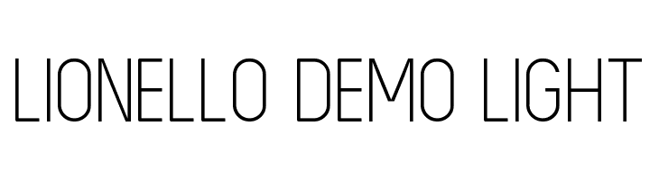 LIONELLO DEMO Light  font caratteri gratis