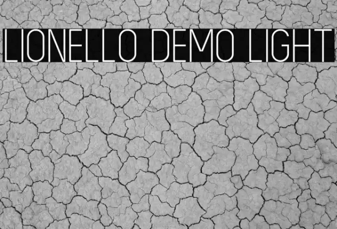 LIONELLO DEMO Light Font examples