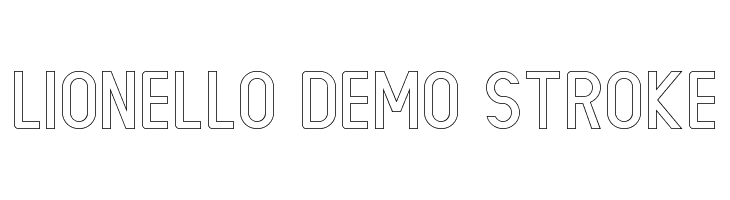 LIONELLO DEMO Stroke  免费字体下载