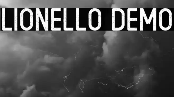 LIONELLO DEMO Font examples