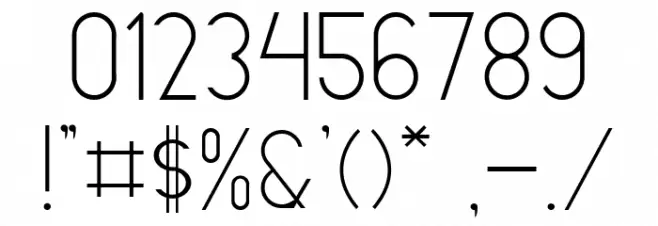 LIONELLO Light Font OTHER CHARS