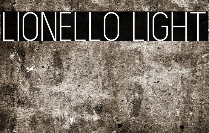 LIONELLO Light फ़ॉन्ट examples