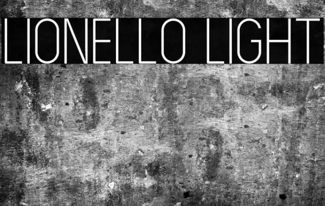LIONELLO Light Font examples