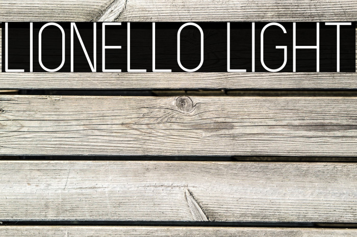 LIONELLO Light फ़ॉन्ट examples