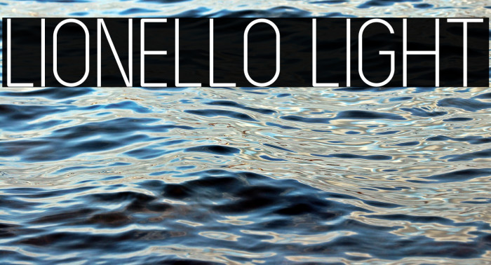 LIONELLO Light फ़ॉन्ट examples