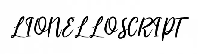 LIONELLO SCRIPT  フリーフォントのダウンロード