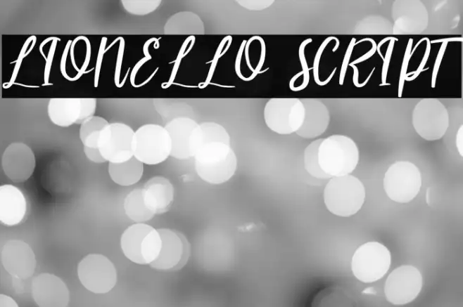 LIONELLO SCRIPT Example 1