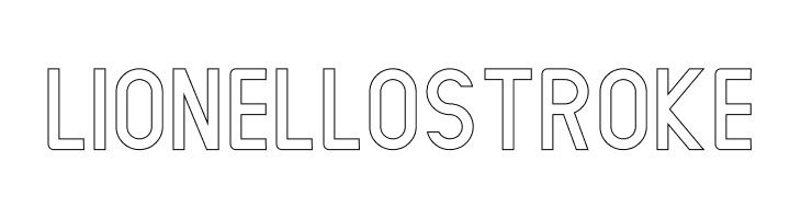 LIONELLO Stroke फ़ॉन्ट