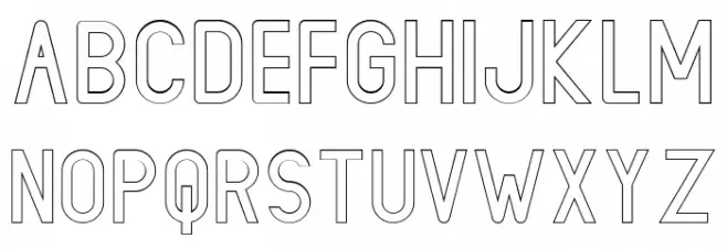 LIONELLO Stroke フォント 大文字