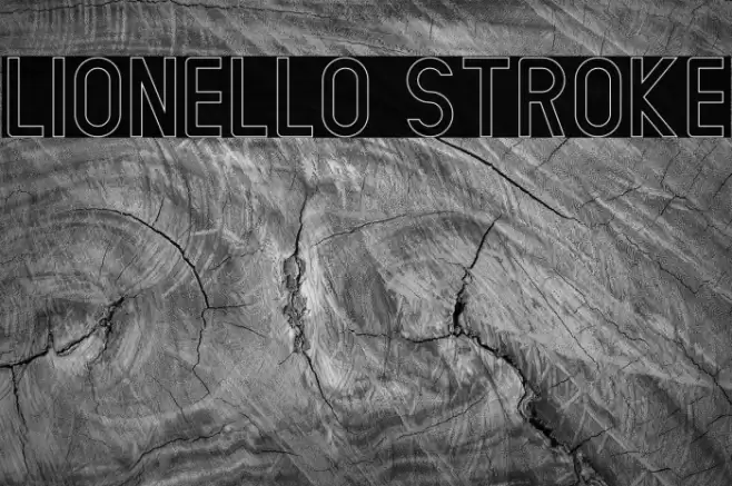 LIONELLO Stroke Font examples