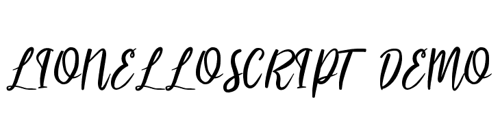 LIONELLOSCRIPT DEMO  Скачать бесплатные шрифты