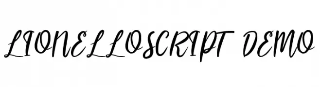 LIONELLOSCRIPT DEMO  Frei Schriftart Herunterladen