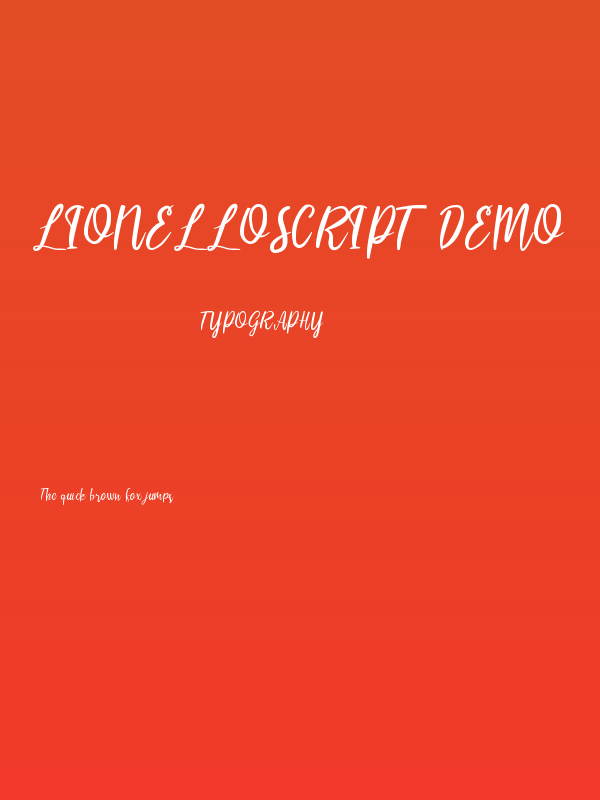 LIONELLOSCRIPT DEMO Poster