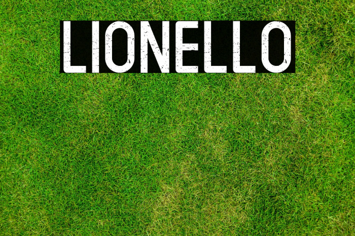 LIONELLO फ़ॉन्ट examples