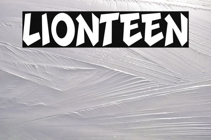 LIONTEEN Font examples