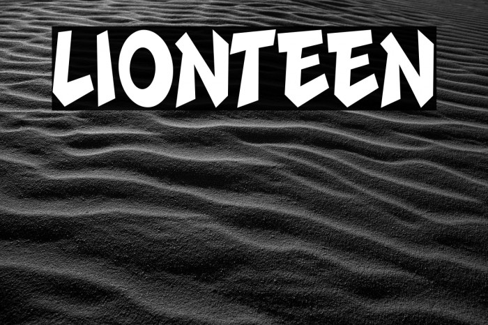 LIONTEEN Font examples