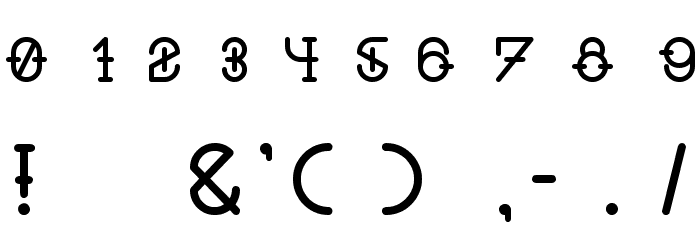LIQUOR Font OTHER CHARS