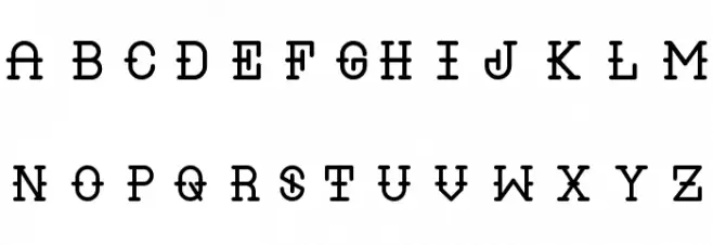 LIQUOR Schriftart Groß