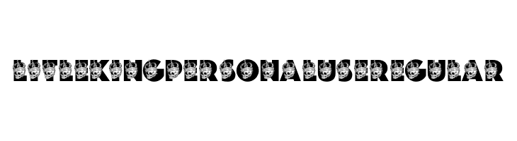 LITLE KING PERSONAL USE Regular  Frei Schriftart Herunterladen