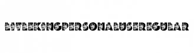 LITLE KING PERSONAL USE Regular  Frei Schriftart Herunterladen